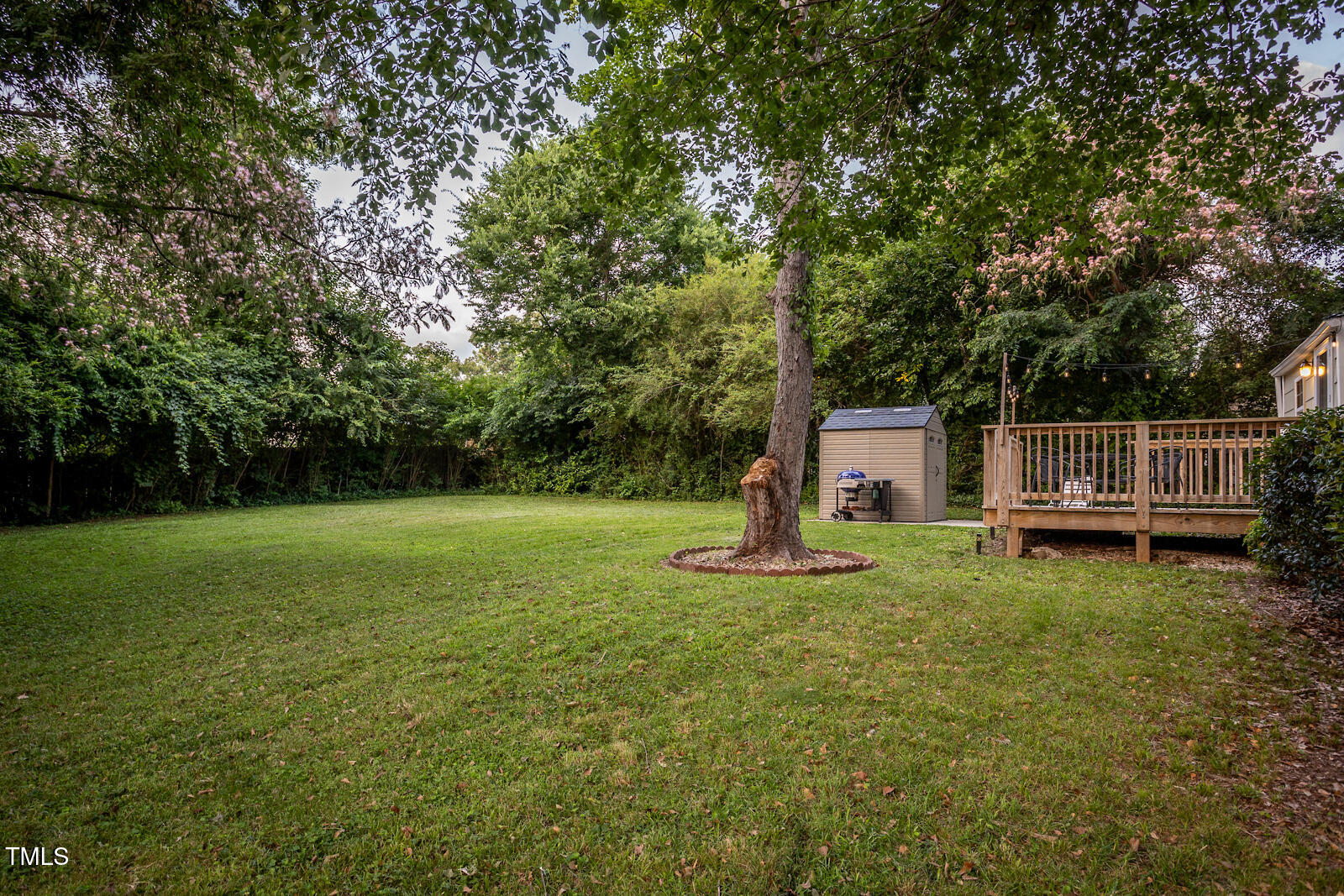 2331 Stevens Road Raleigh, NC 27610 - Photo 32 of 33 a backyard of a house with lots of green space