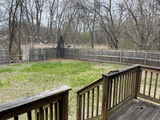 3836 West 25th Avenue Gary, IN 46404 - Photo 8 of 41 a view of outdoor space with garden and deck