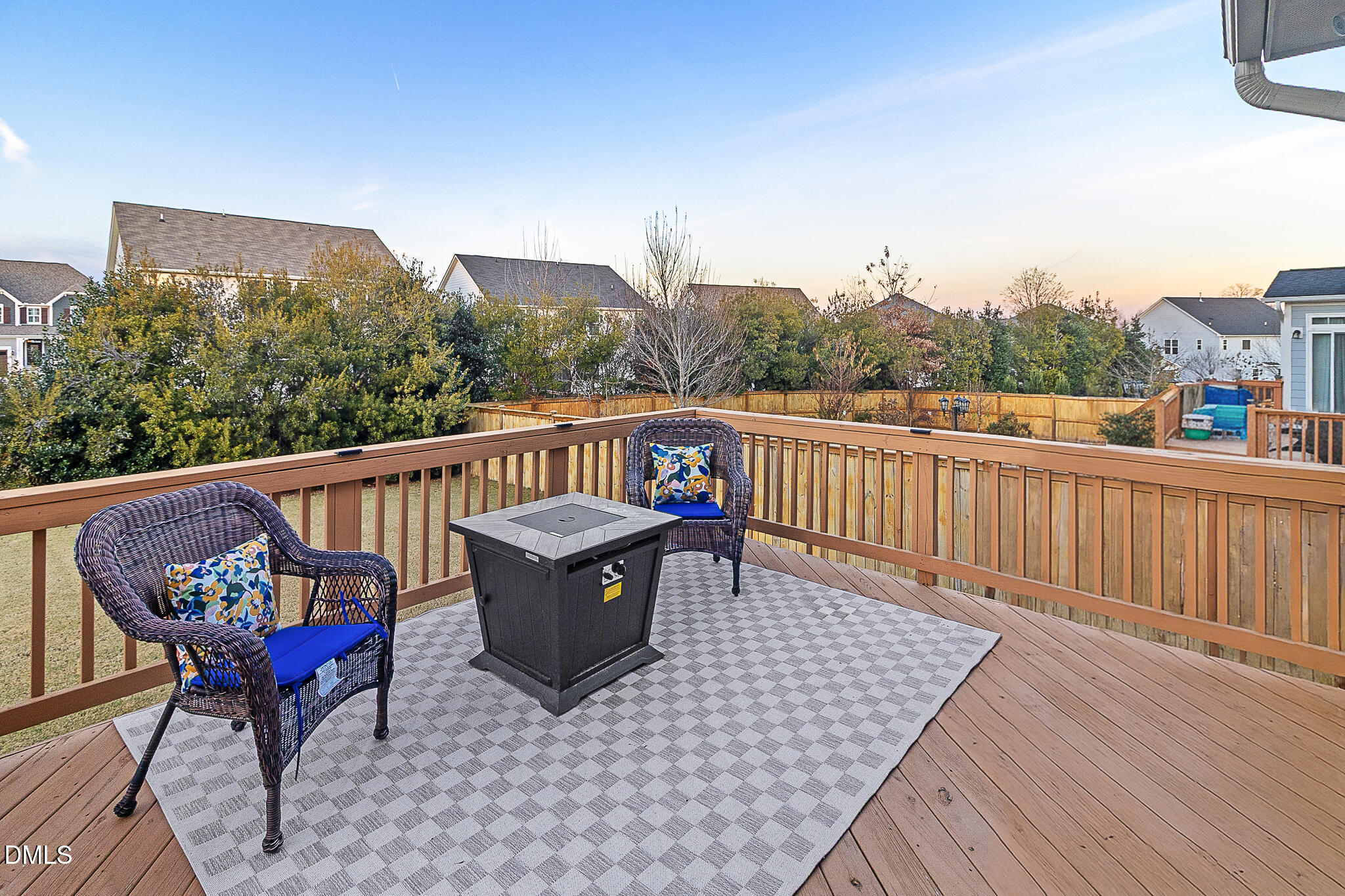 4249 Saubranch Hill Street Raleigh, NC 27616 - Photo 24 of 31 a view of a roof deck with furniture