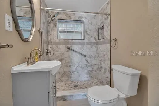 a view of a backyard with garden