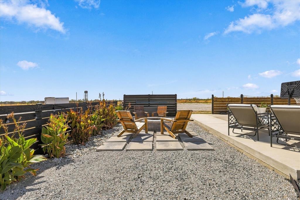 9161 Old Stoney Road Ponder, TX 76259 - Photo 25 of 28 Fire Pit Sitting Area