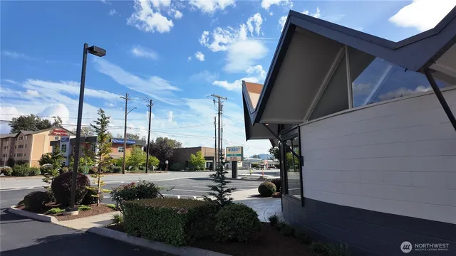 a view of outdoor space with seating area
