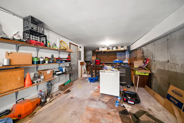 a view of storage and utility room