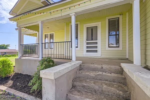 a front view of a house