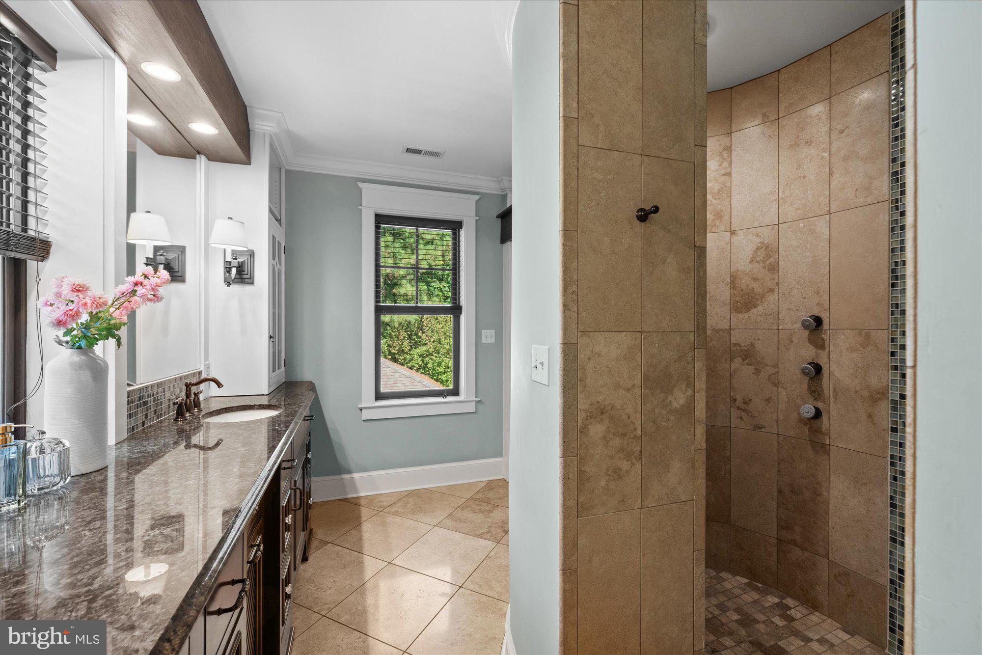 4201 Military Road Northwest Washington, DC 20015 - Photo 31 of 46 Generously sized walk-in shower
