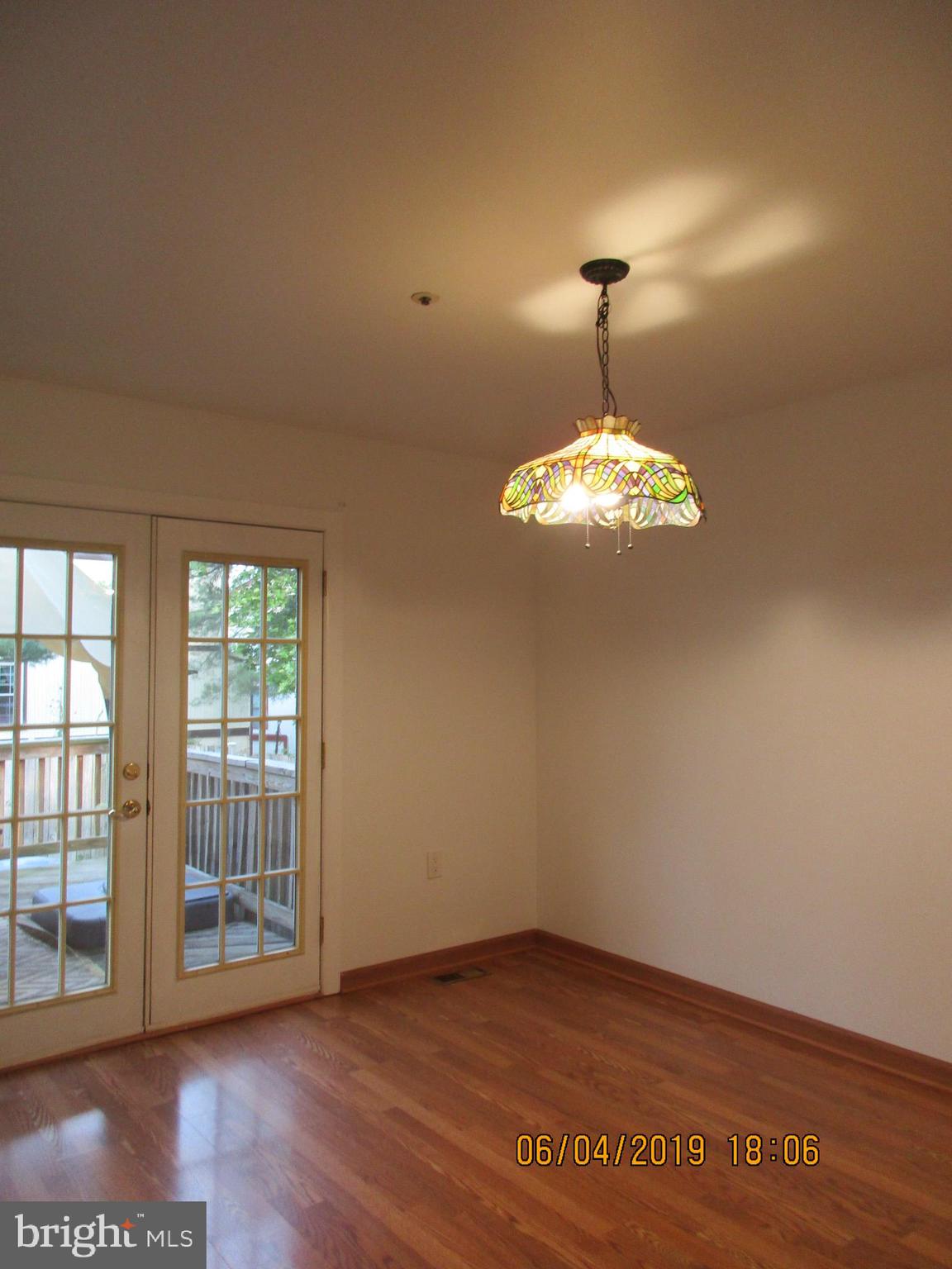Dining room w/ French Doors to Deck