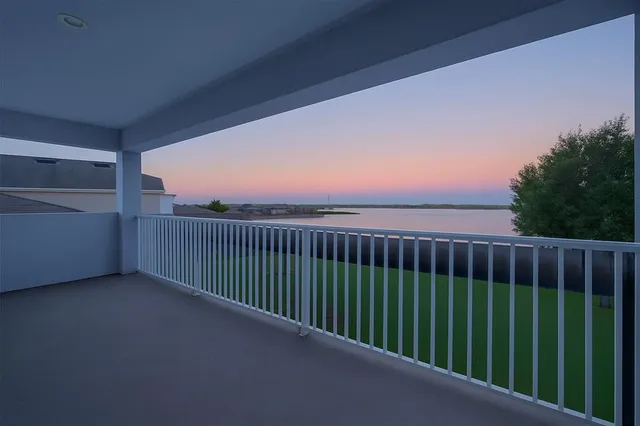 a projector room with a couch