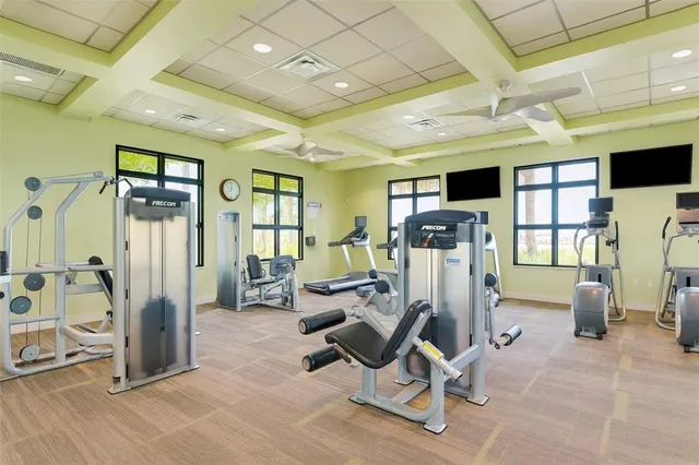 a view of a lake with a garden