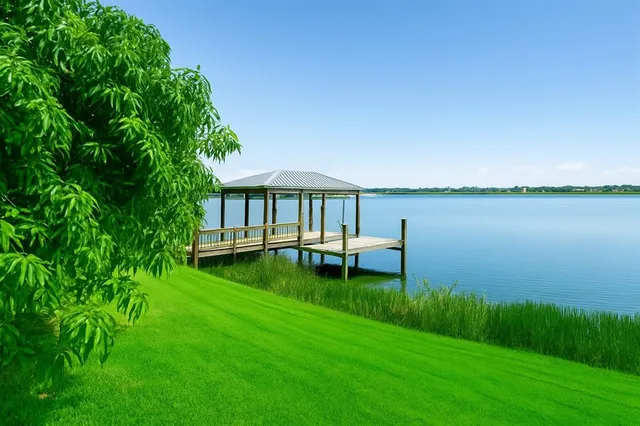a view of a house with a yard and sitting area