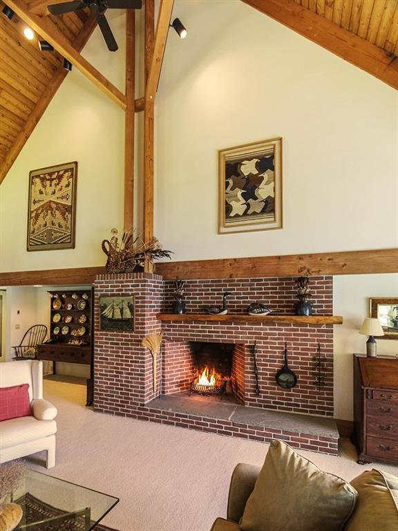 383 Harrington Road Pemaquid, ME 04558 - Photo 10 of 35 Fireplace in great room.