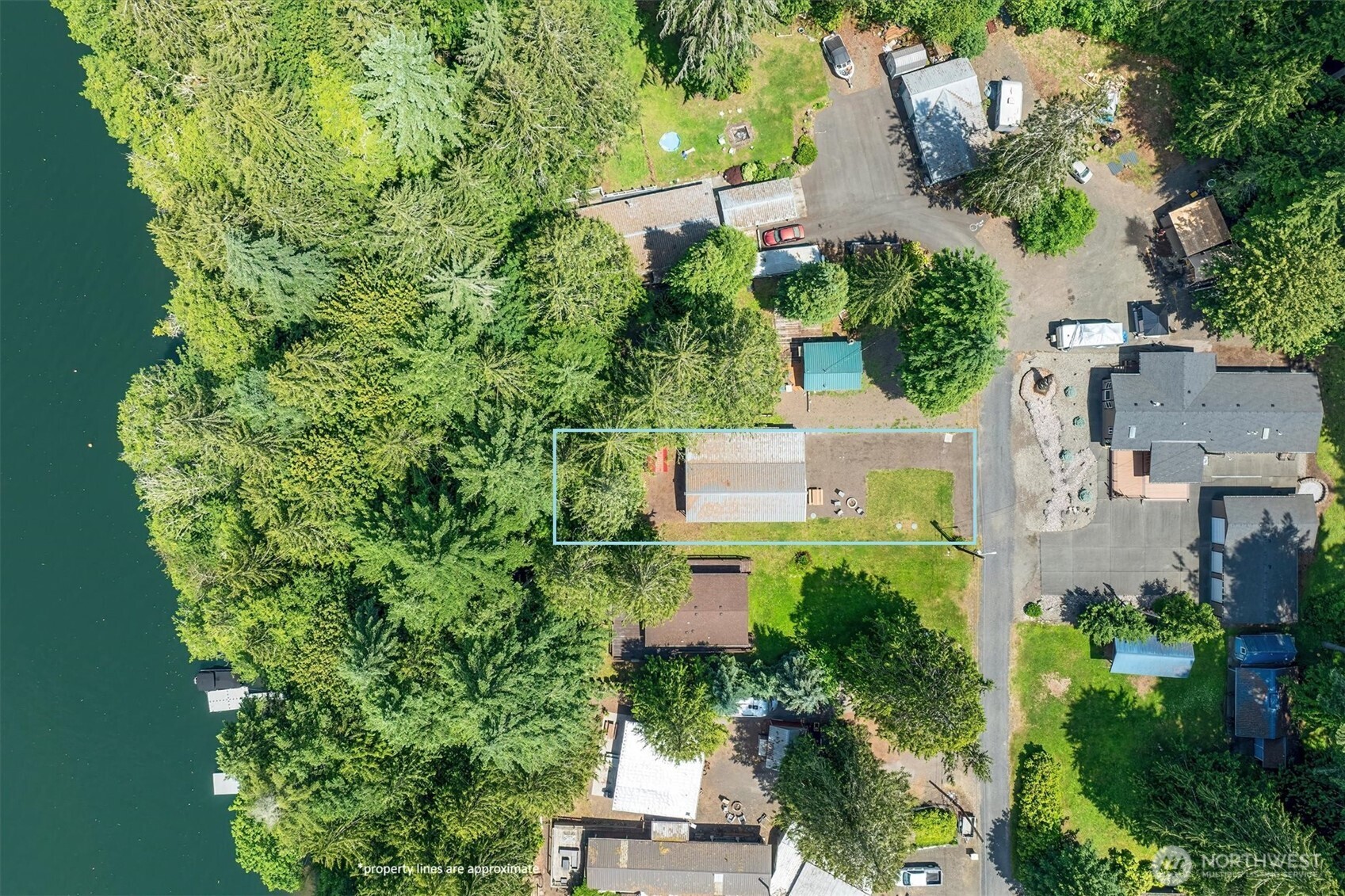 304 Winston Creek Road, Unit B10L3 Mossyrock, WA 98564 - Photo 23 of 30 an aerial view of a house with a yard
