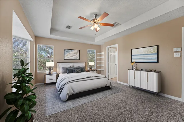 a view of a room with rack on the wall