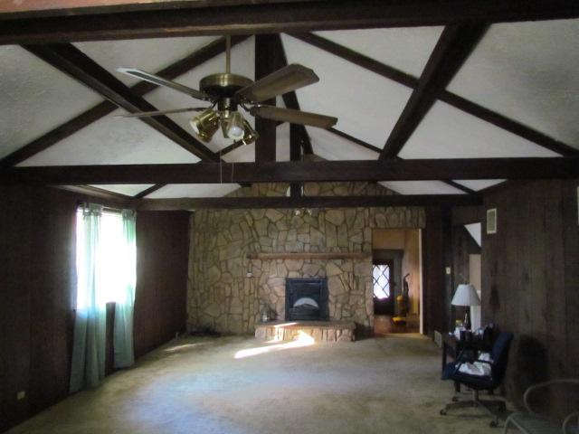 577 Lyons Road Alamo, TN 38001 - Photo 7 of 20 Great Room with exposed beams & FIREPLACE 21' x27'