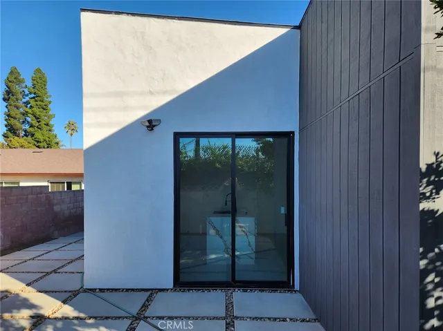 a view of a house with a door