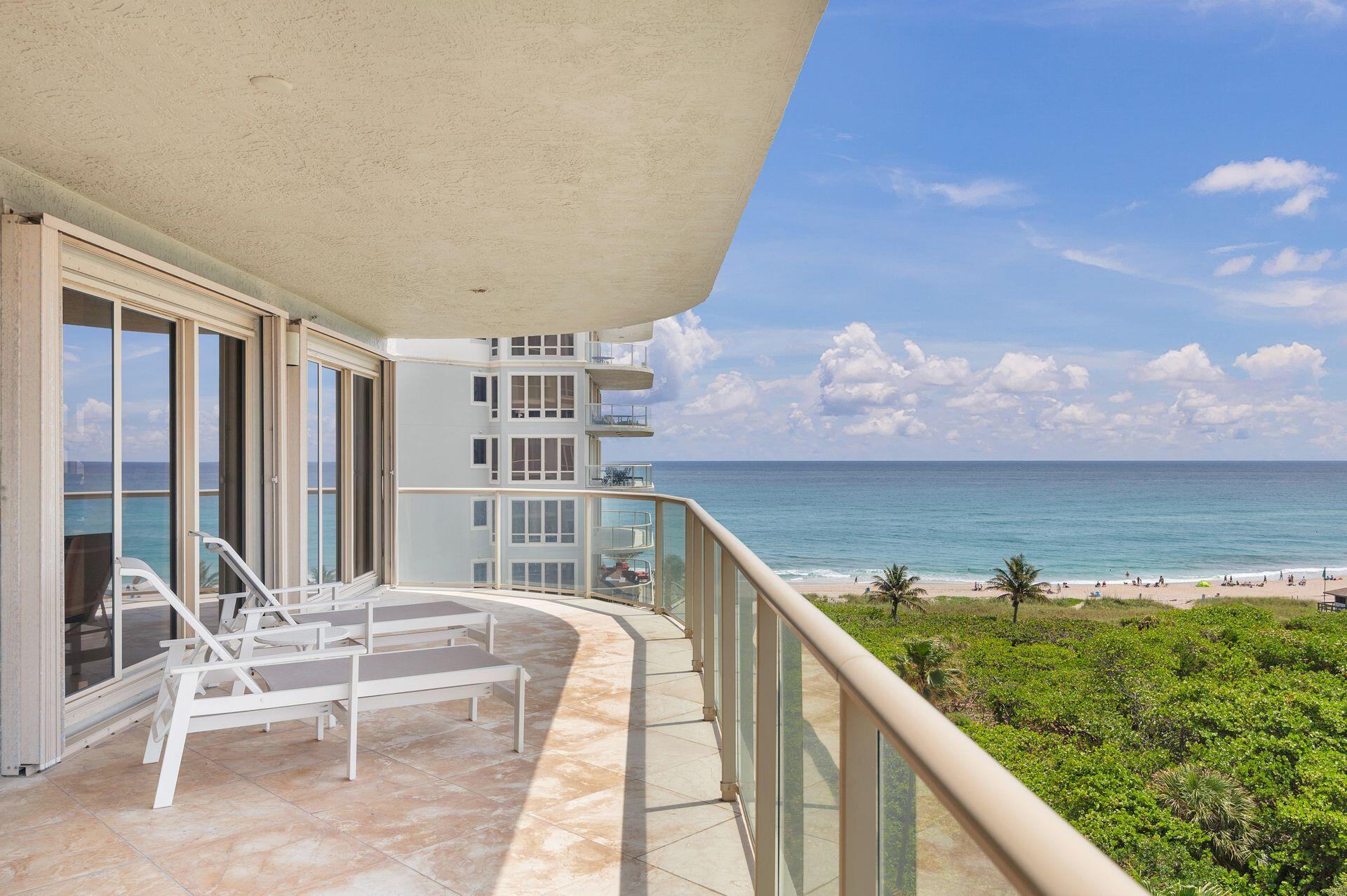 3920 North Ocean Drive, Unit 7A Singer Island, FL 33404 - Photo 8 of 35 a view of a balcony with chairs