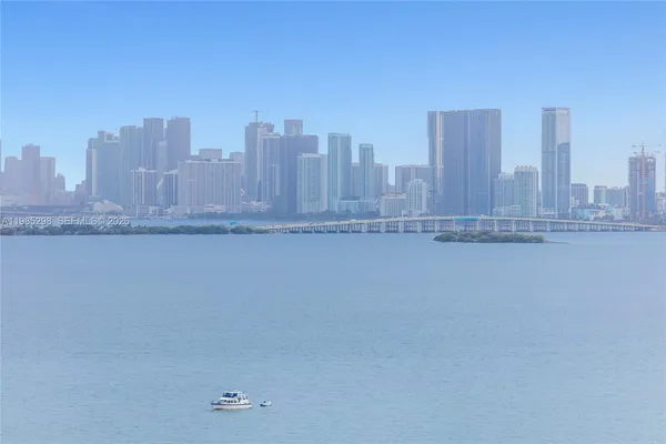 a view of a city that has tall buildings