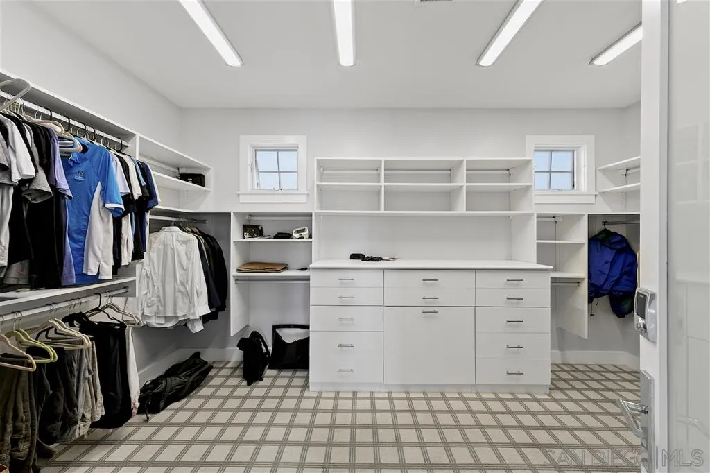 139 27th Street Del Mar, CA 92014 - Photo 11 of 25 a view of walk in closet with clothes and shoes