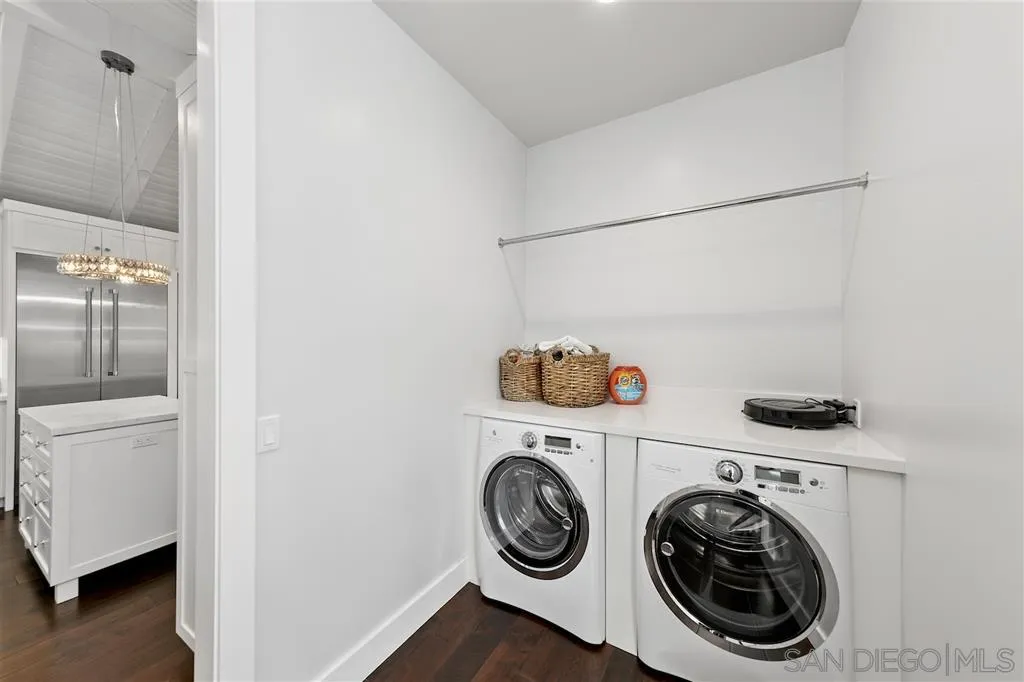 139 27th Street Del Mar, CA 92014 - Photo 19 of 25 a view of washer and dryer in a utility room