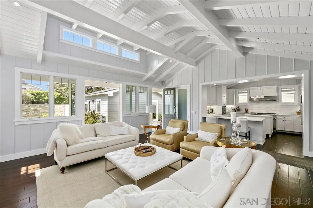 139 27th Street Del Mar, CA 92014 - Photo 4 of 25 a living room with furniture and a large window