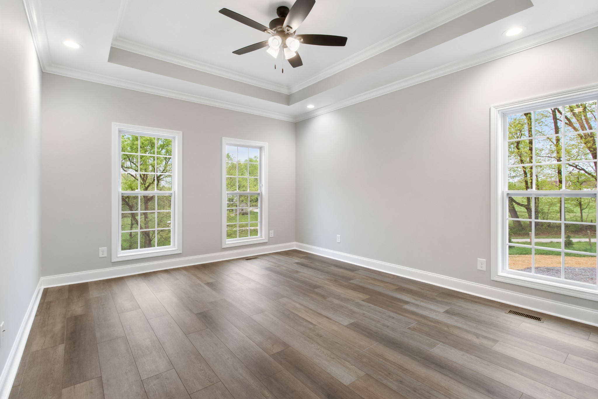 2177 Lock B Road North Clarksville, TN 37043 - Photo 16 of 41 a view of an empty room with wooden floor and a window