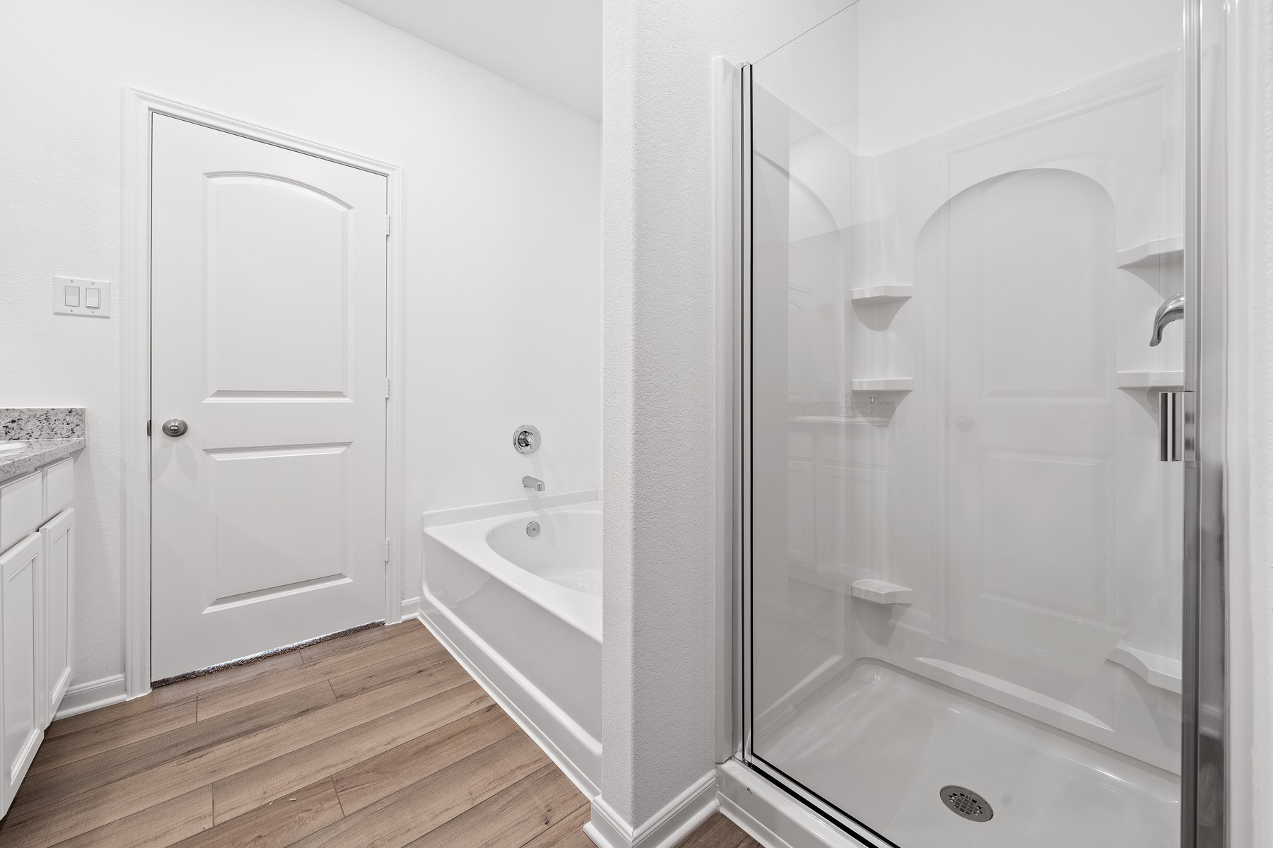 368 Low Pasture Trail Maxwell, TX 78656 - Photo 7 of 13 a bathroom with a tub shower and toilet