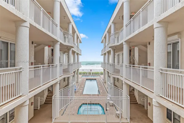 a view of a large building with a view of a building