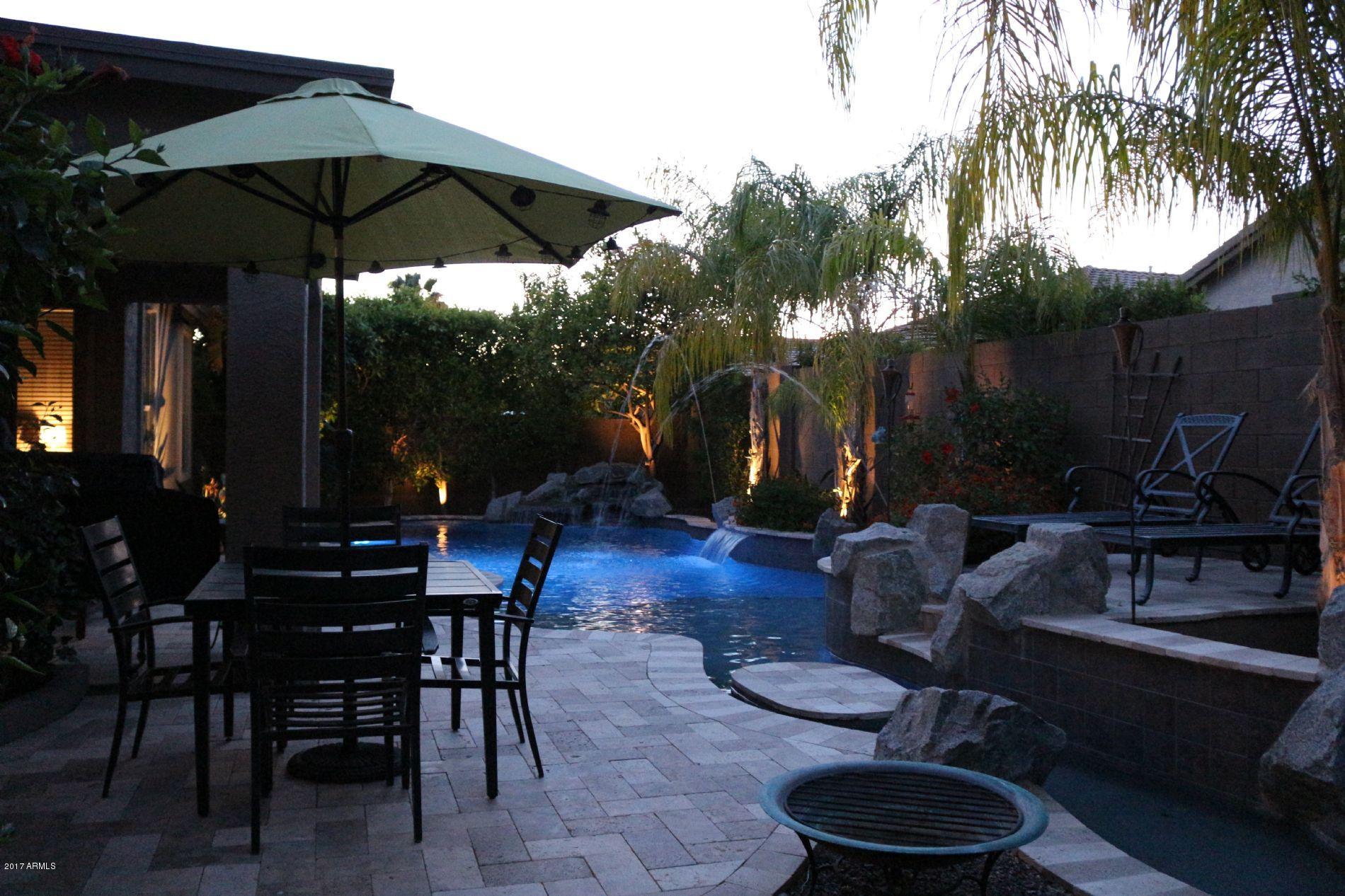 2626 West Florimond Road Phoenix, AZ 85086 - Photo 25 of 33 Backyard dusk