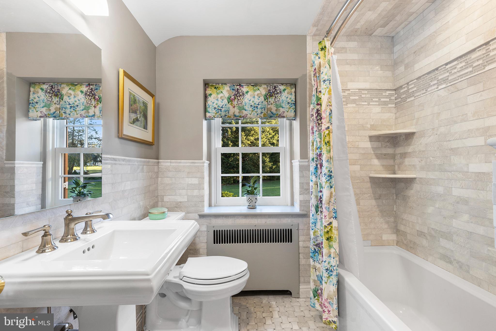 653-655 Andover Road Newtown Square, PA 19073 - Photo 27 of 45 Renovated Hall Bath