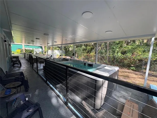 a kitchen with lots of counter top space