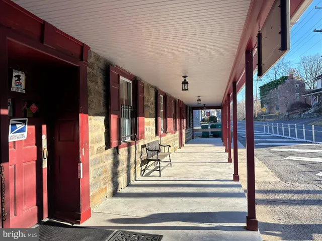 a view of a entryway door front of house