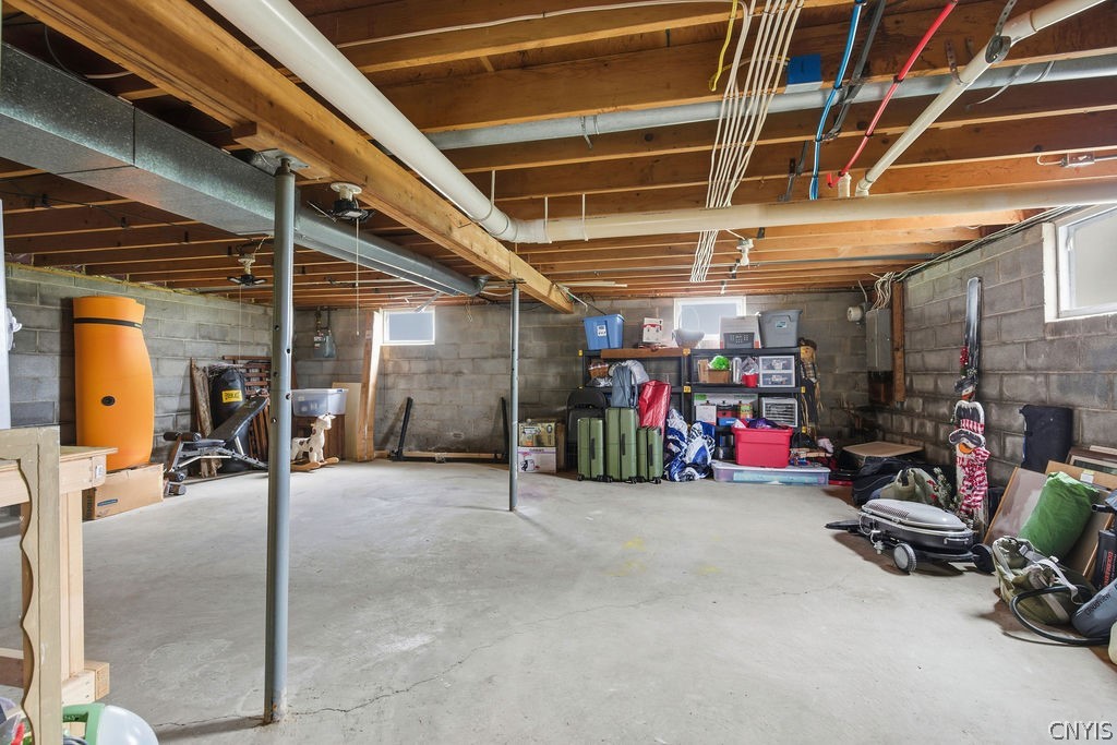 7017 Bolivar Road Sullivan, NY 13037 - Photo 31 of 40 A majority of the basement space is unfinished.