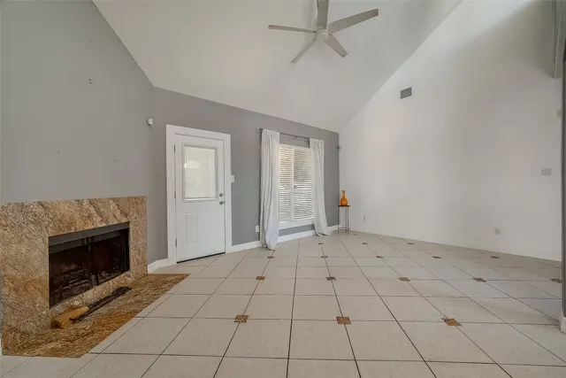 a view of an empty room