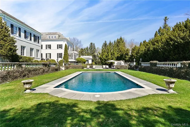 a view of outdoor space yard and swimming pool