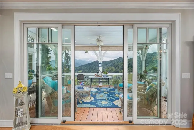 a outdoor living space with furniture and a garden