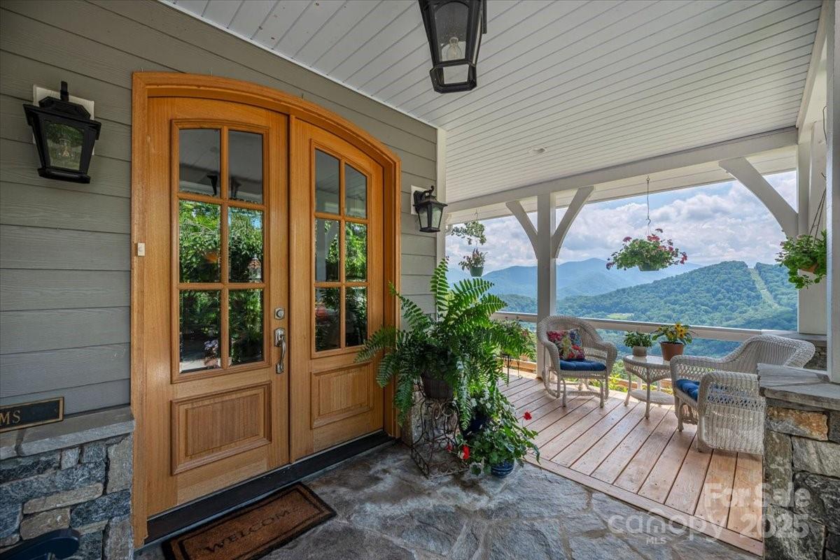 316 Fincher Mountain Road Waynesville, NC 28785 - Photo 5 of 46 a view of balcony with furniture