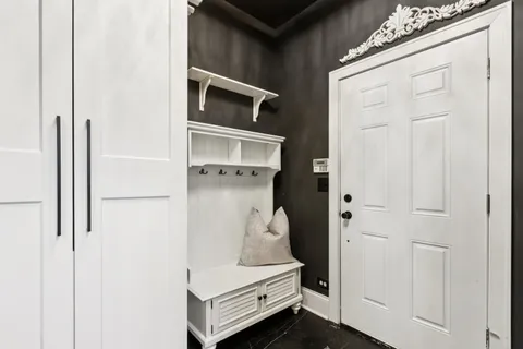 wooden floor in an empty room and a window