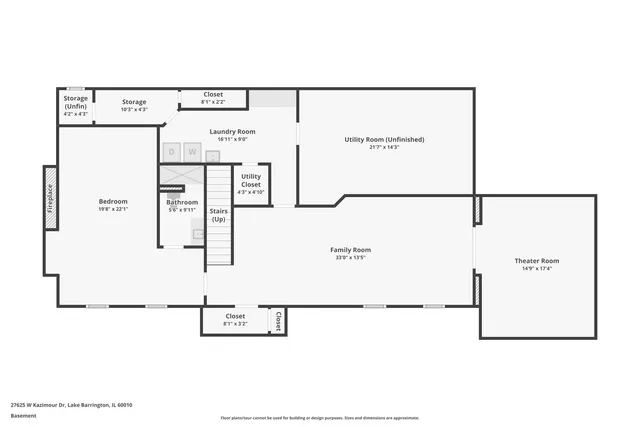$1,390,000 | 27625 West Kazimour Drive, Lake Barrington, IL 60010