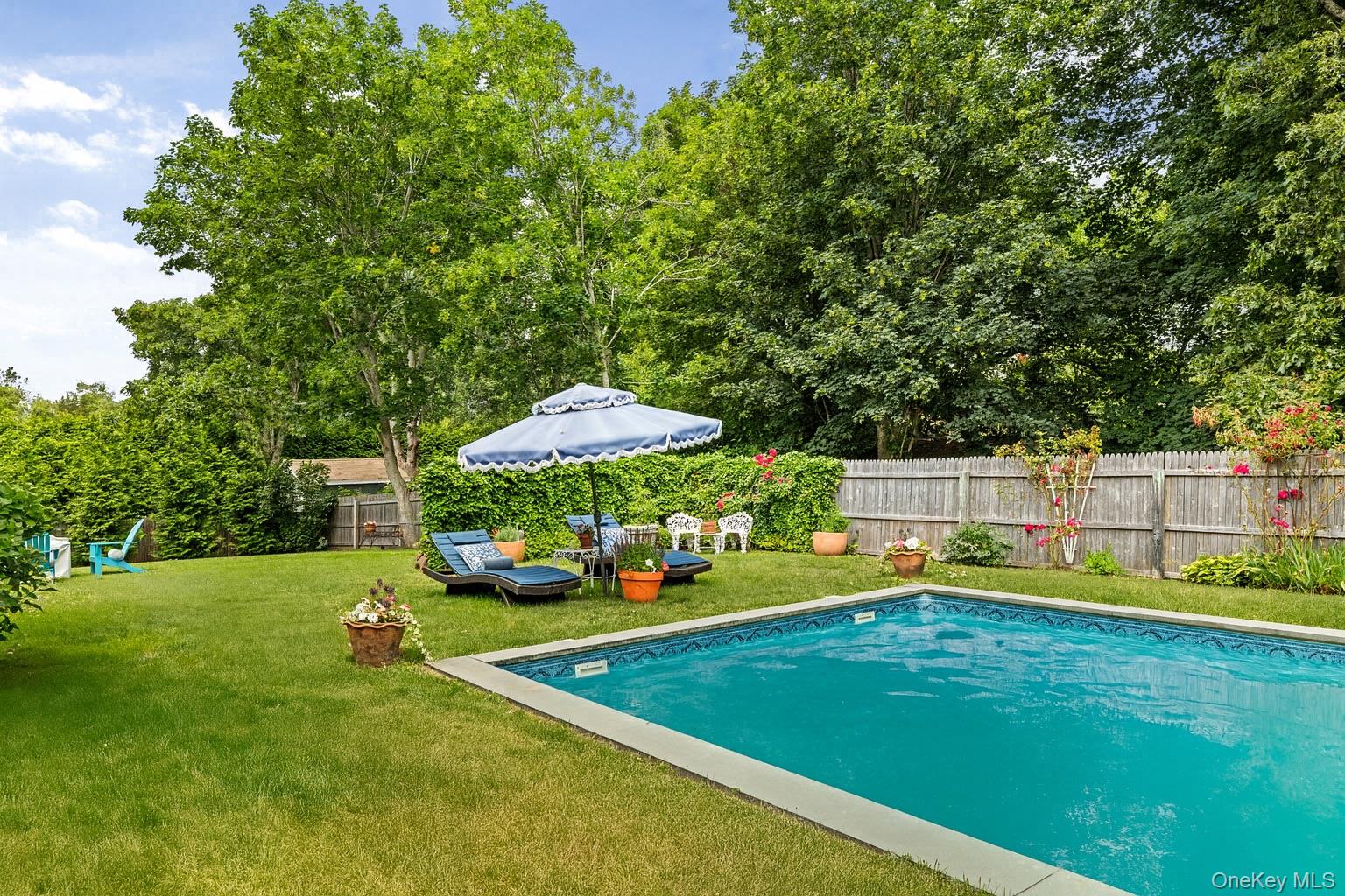 2 Sunset Road Sag Harbor, NY 11963 - Photo 18 of 21 View of pool featuring a fenced backyard and a patio