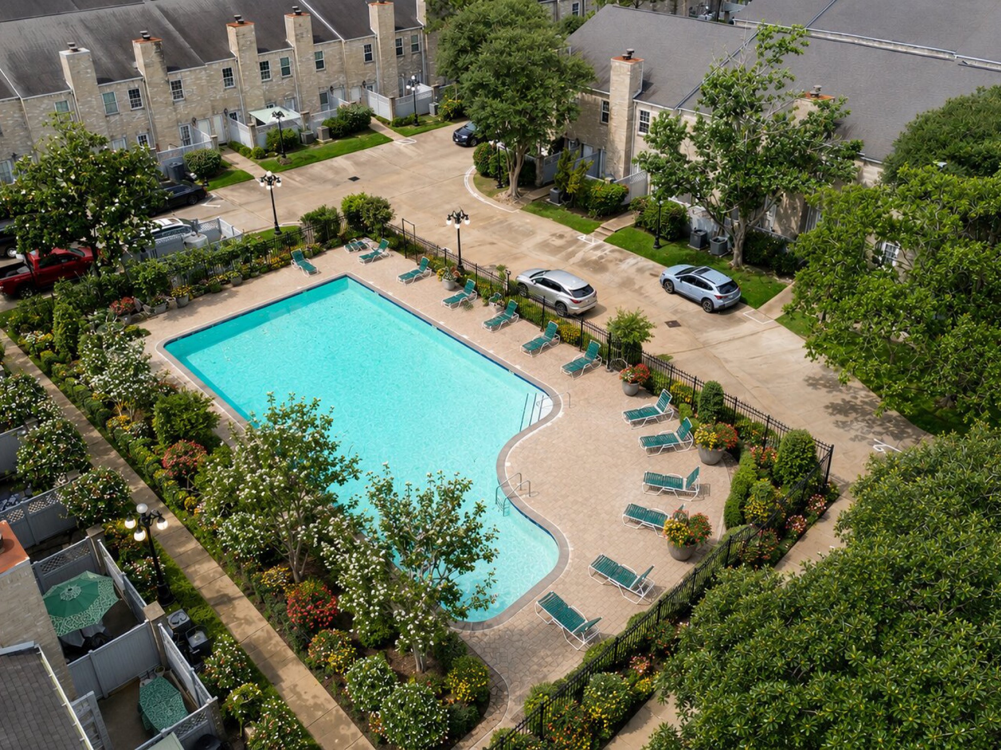 6000 Reims Road, Unit 2205 Houston, TX 77036 - Photo 32 of 35 Aerial view of the neighborhood pool.