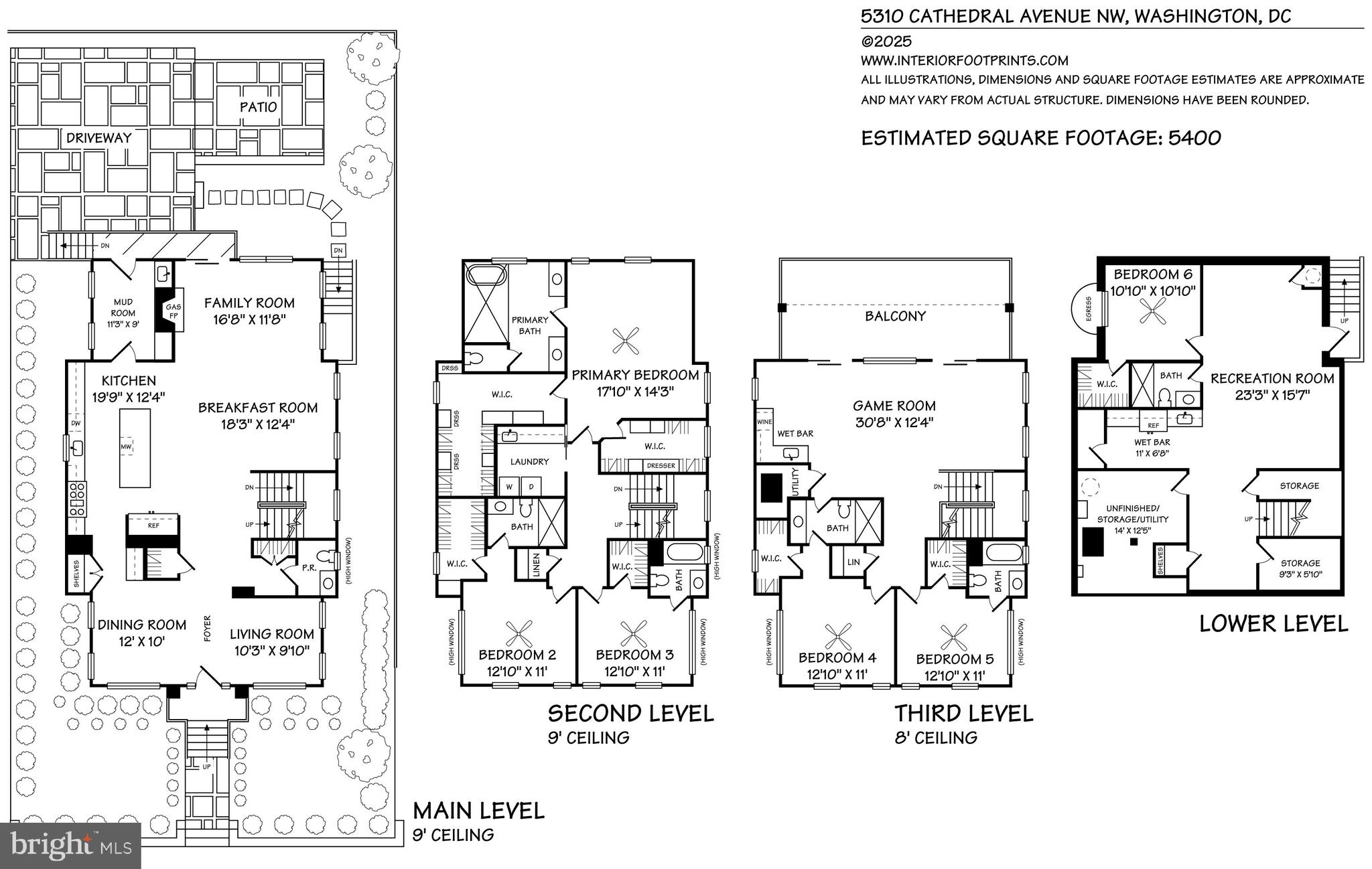 5310 Cathedral Avenue Northwest Washington, DC 20016 - Photo 57 of 57 Floor Plan