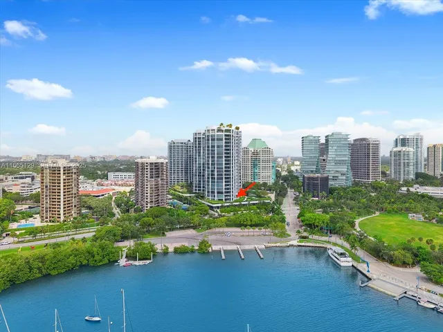 a view of a city with tall buildings