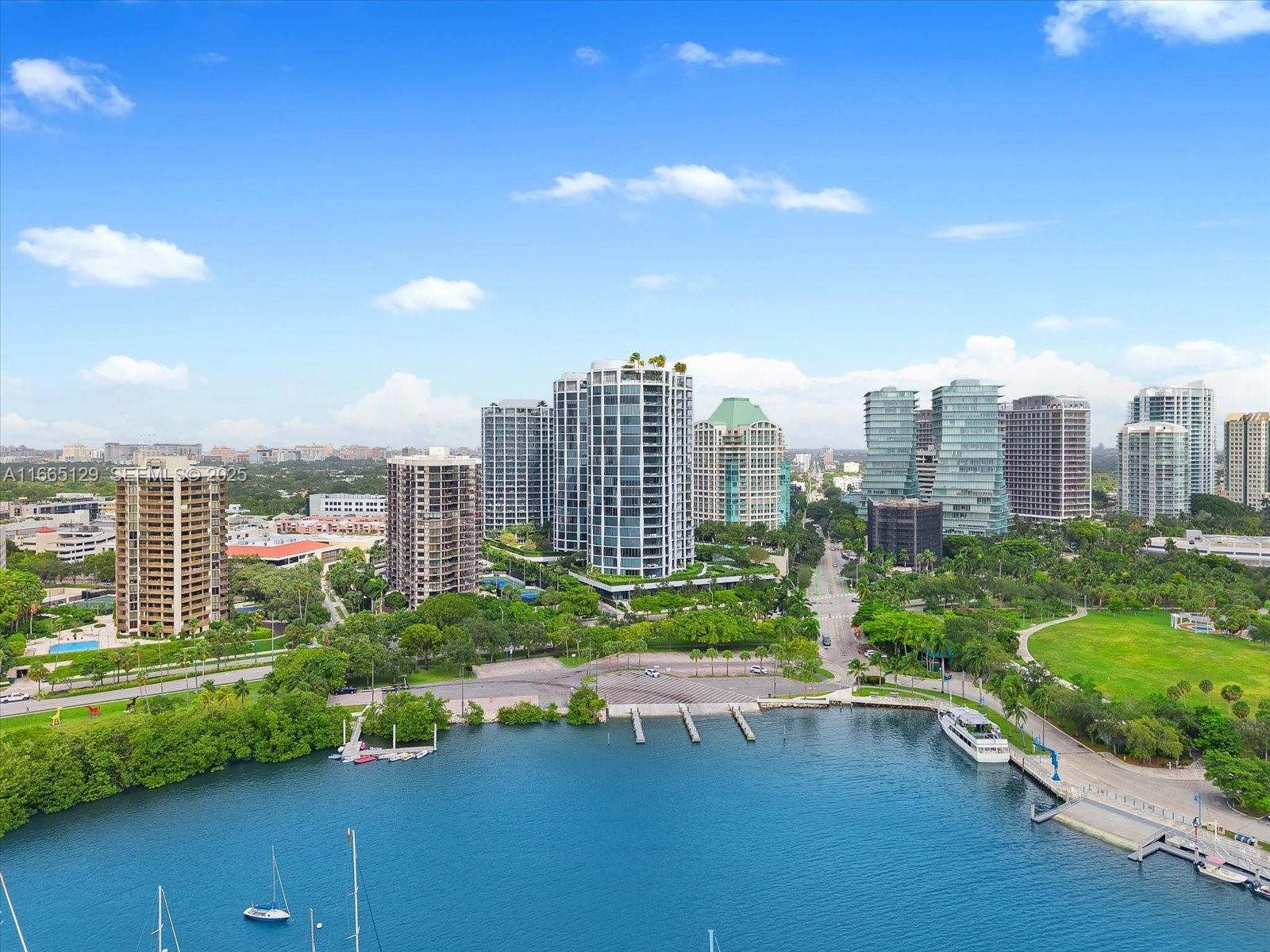 2811 South Bayshore Drive, Unit 4C Miami, FL 33133 - Photo 34 of 37 a view of a city with tall buildings