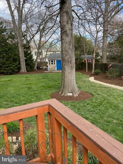 9348 Burke Road Burke, VA 22015 - Photo 45 of 55 Large shed in back yard with deck