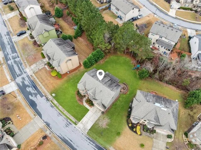 a view of outdoor space with garden