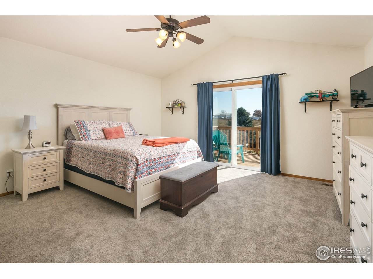 7306 23rd St Road Greeley, CO 80634 - Photo 17 of 40 Upstairs Master Bedroom with Beautiful views and private deck