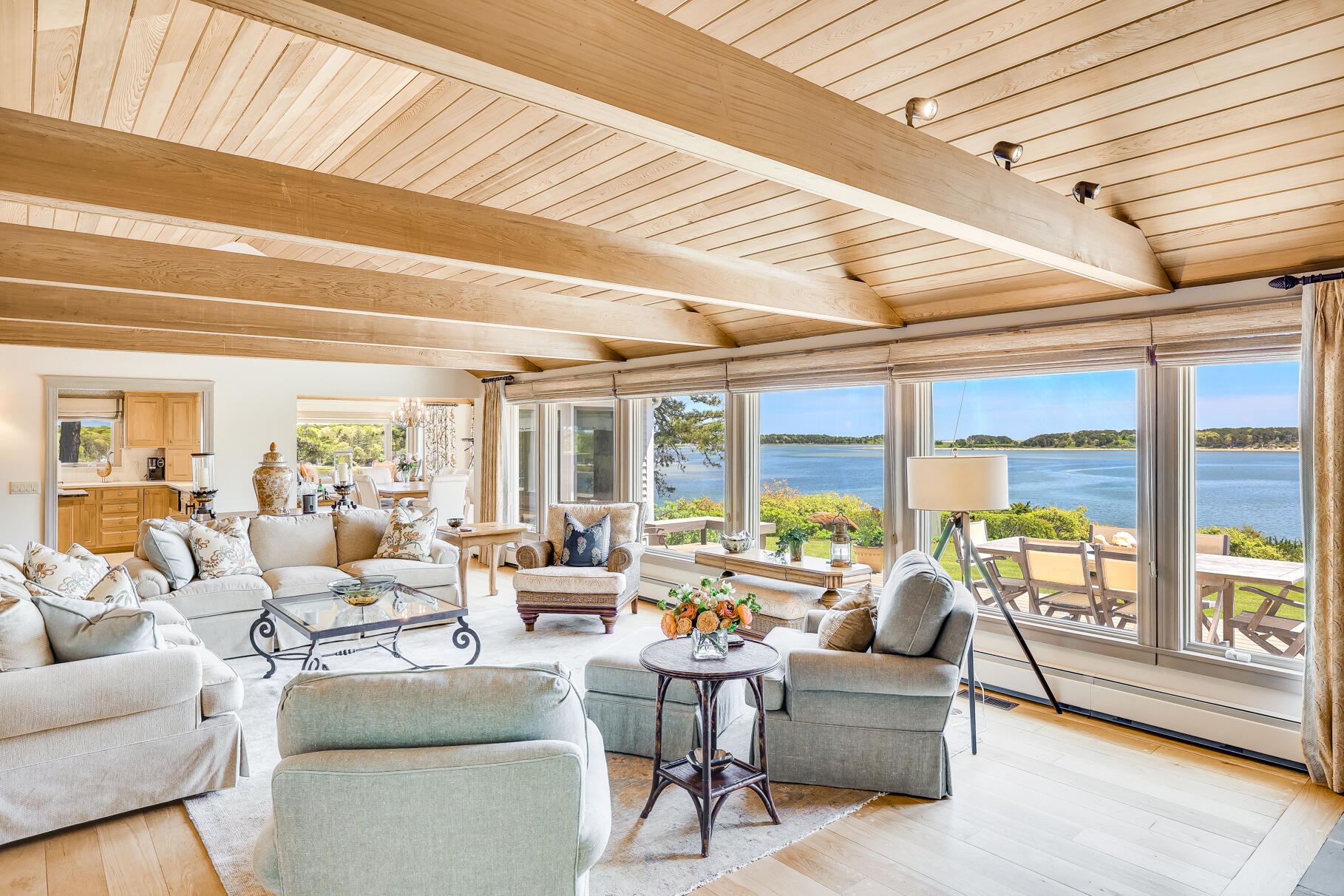 74-75 Viking Road Orleans, MA 02653 - Photo 11 of 69 a living room with furniture and a large window