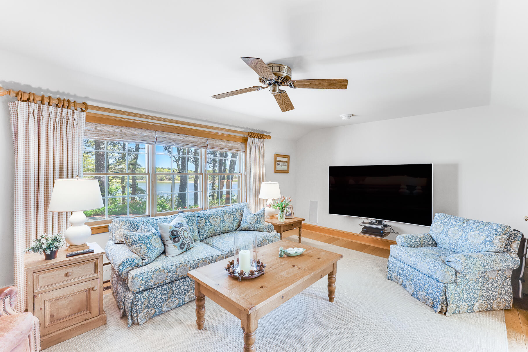74-75 Viking Road Orleans, MA 02653 - Photo 19 of 69 a living room with furniture and a flat screen tv