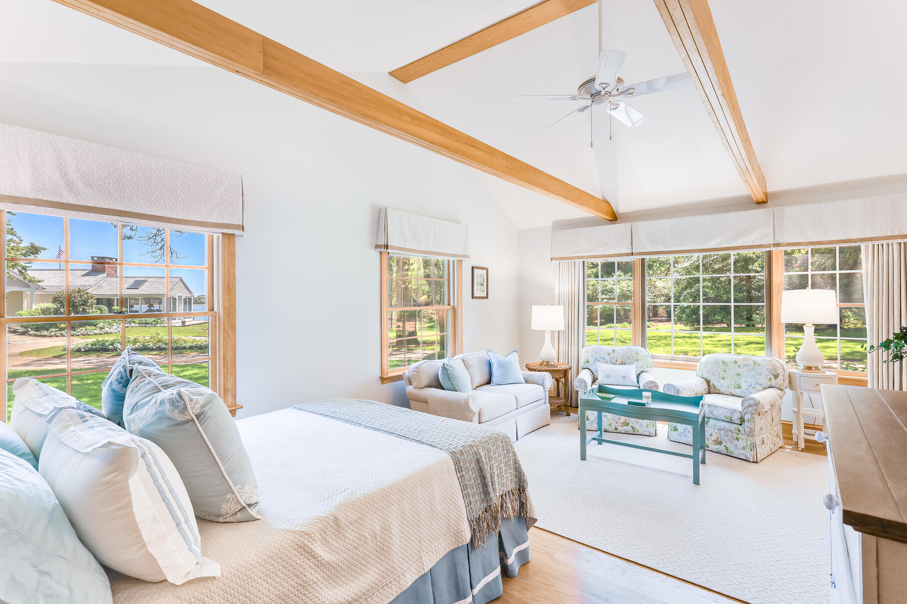 74-75 Viking Road Orleans, MA 02653 - Photo 34 of 69 a living room with furniture and a large window