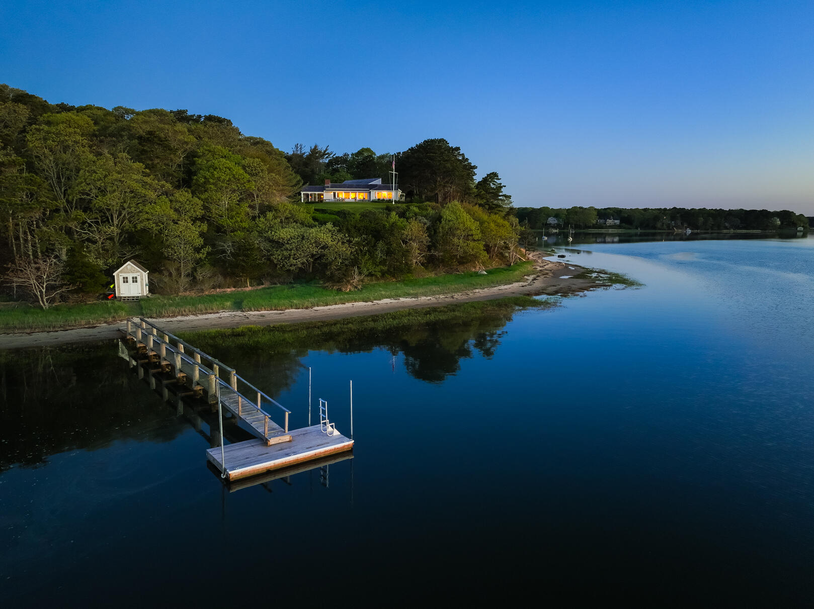 74-75 Viking Road Orleans, MA 02653 - Photo 55 of 69 a view of swimming pool with outdoor space and lake view