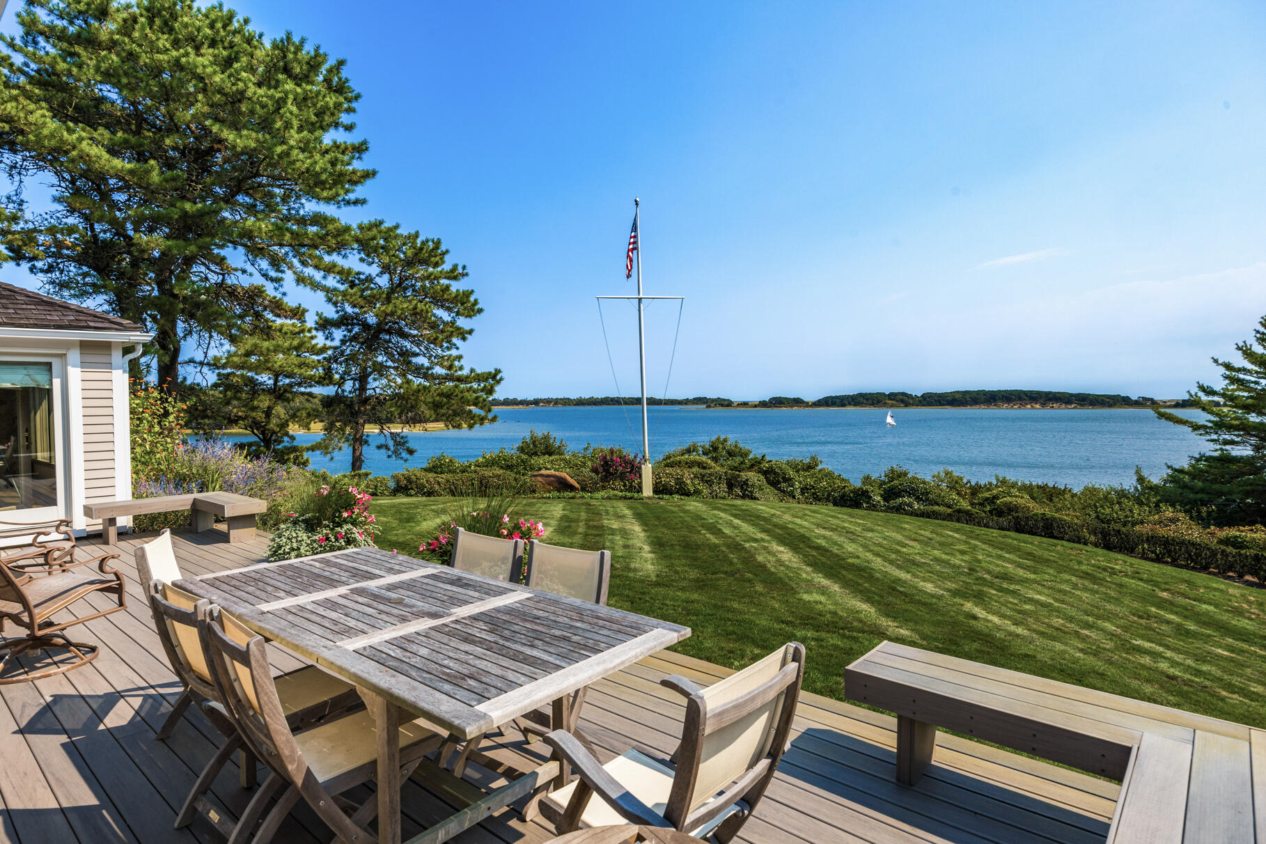 74-75 Viking Road Orleans, MA 02653 - Photo 62 of 69 an outdoor sitting area with furniture and garden